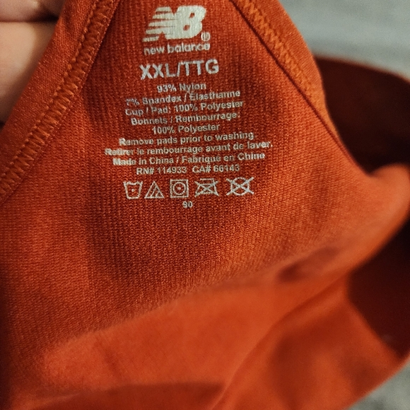 V1 - NWOT New Balance Sports Bra XXL - Picture 3 of 3